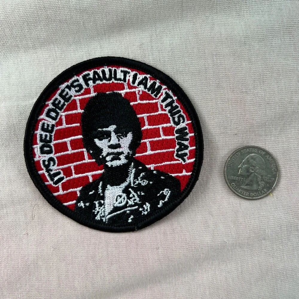 Goblinko DEE-DEE'S FAULT  PATCH Game Fantasy Vest Jacket Sean Aaberg Red Bricks